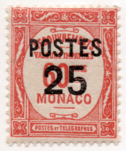 Postage Due Stamps Overprinted "POSTES" or Surcharged Also