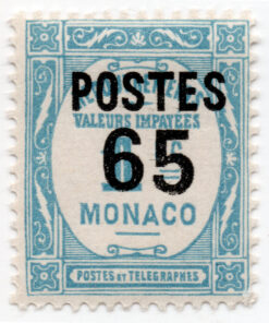 Postage Due Stamps Overprinted "POSTES" or Surcharged Also
